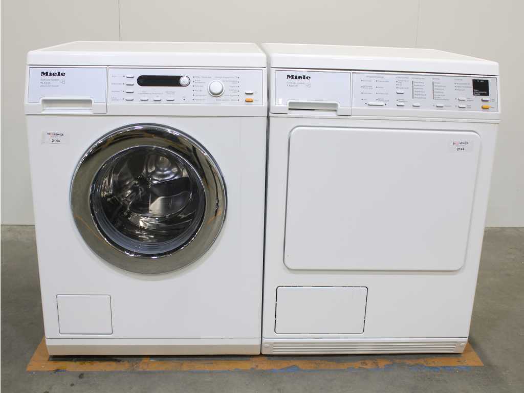 Miele W 5864 SoftCare System Washing Machine & Miele T 8463 C SoftCare System Dryer