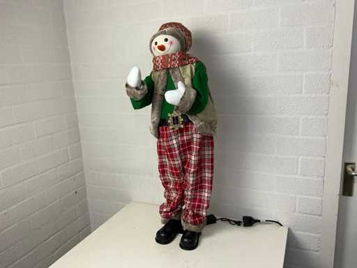 Bonhomme de neige animatronique