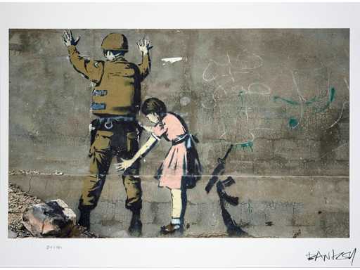 Banksy (b. 1974), based on - Girl Frisking Soldier
