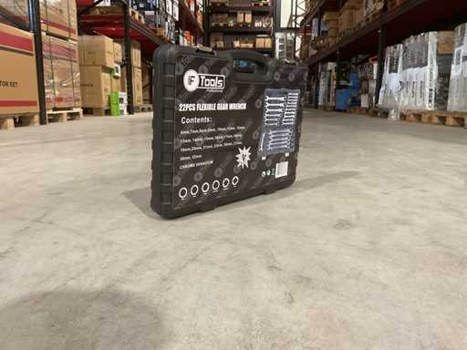 2025 F Tools Professional 22PCS Flexible Gear Wrench Steek en Ratelringsleutel