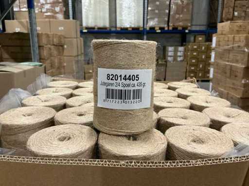 Lot de fil de jute 2/4 bobine environ 435 grains (400x)