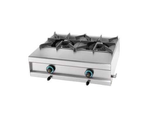 Seretidis – 2-Kocher-Gasherd wird installiert – Weitere Kochzubehörteile