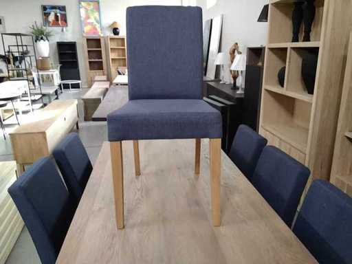 Holzstuhl-Eichenbein (6x)