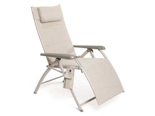Fauteuil met verwarmde functie en nekkussen, hartbalans - Taupe