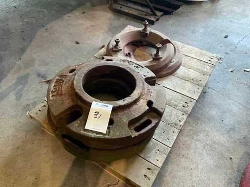 Poids des roues F&H (4x)