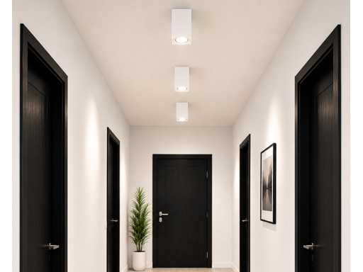 30 x Opbouw Spot Armatuur – GU10 – Wit – IP20 – FREZYA-S
