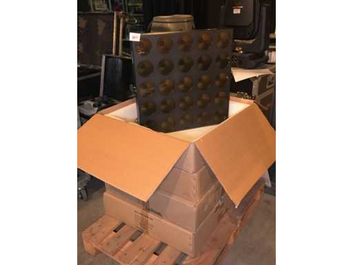 Luxibel - Set 4x Luxibel B25 - 25 x 10W RGB Amber Matrix LED