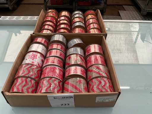 Rocchetto Yuta. Party Jute Weihnachtsband.