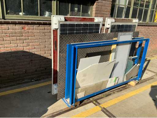 Plateau d’enregistrement avec plaques