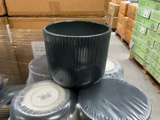 Partij Potten Granit Lasur 277 H13,5xØ15,5cm (100x)