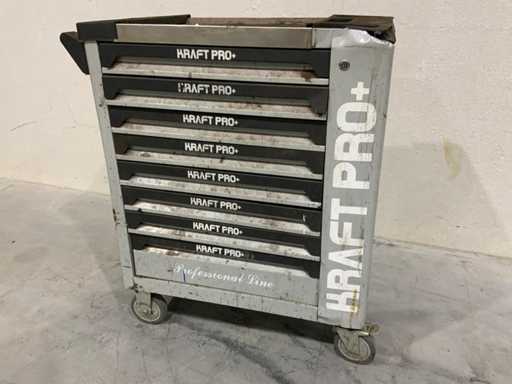 Cărucior de scule umplut