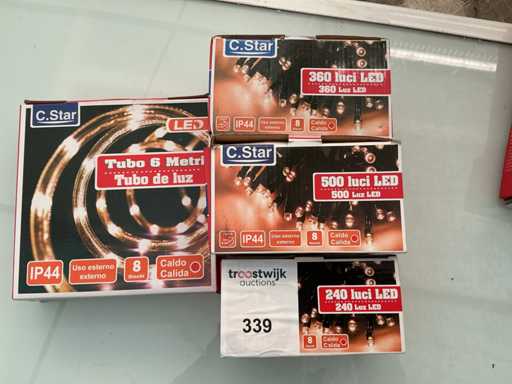 C.Star. IP20+IP44. Weihnachten LED-Beleuchtung. (4-fach)