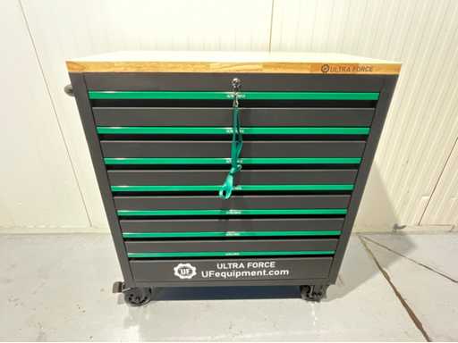 Ultra Force Equipment - Tool trolley 7 drawers filled with 269 pcs tools, soft close