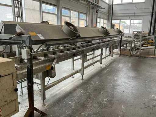 Convoyeur à rouleaux de ventilation à cotron