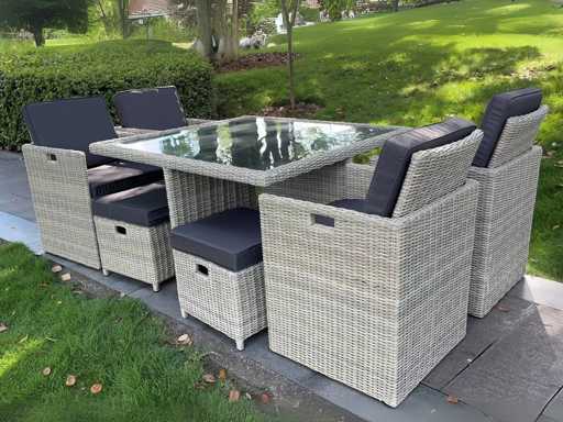 Tuinset - VONATO - Classic White - 9-delig