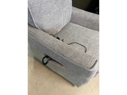 Elektryczny krzesło stojące 2 Motor Dutch Production Beż/Taupe tkanina do tkania