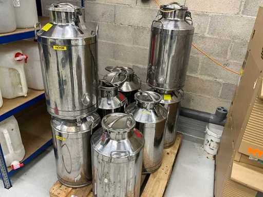 Set de 8 recipiente din oțel inoxidabil