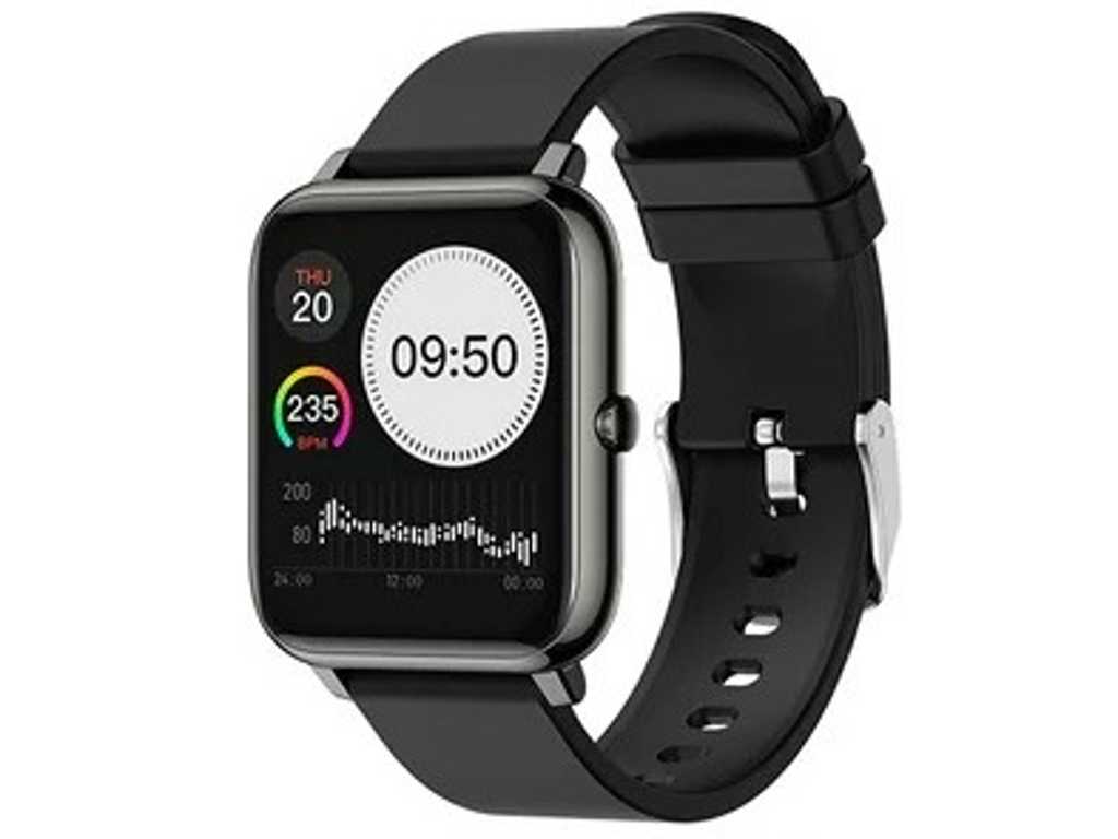 5 Montres Smartwatch Femme & Homme Noir 