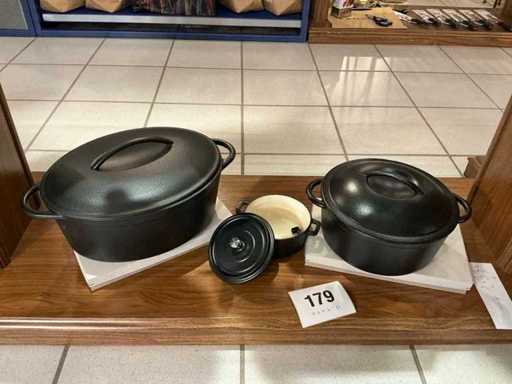 GSW Cast iron pot (3x)