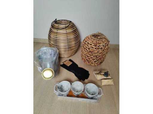 Batch: 2 Wind Lights - Watering Can - Herb Jars - Flower Scissors - Garden Gloves