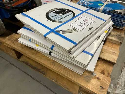 Premium Asphalt 350x25.4mm Diamond Discs Set of 3, as good as new (8x)