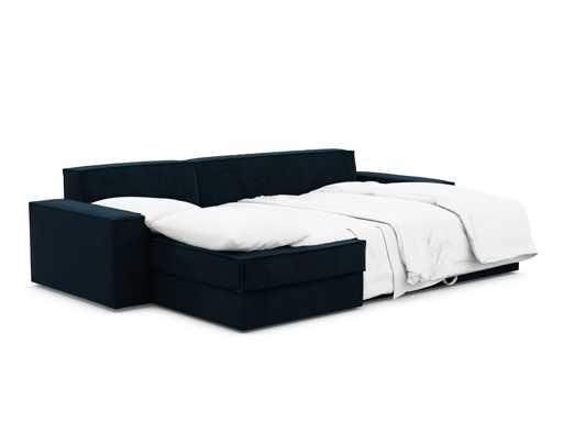 Linkerhoek bank met bed- en borstfunctie