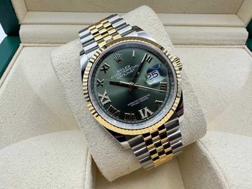 Rolex Datejust 36 | Olive With Diamonds On 6&9 | 2025