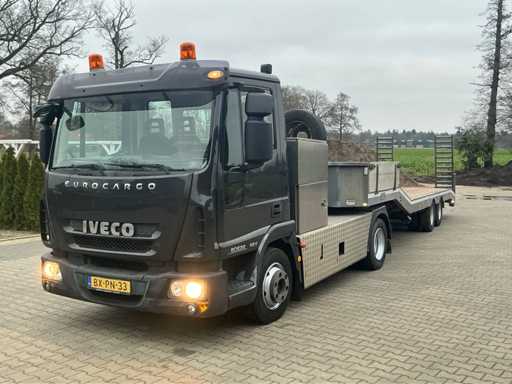 2010 Iveco Eurocargo ML80E22 Truck with Veldhuizen P31-7A trailer 16 tons