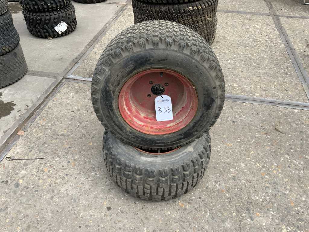 Tire with rim "Knikmops 90" (2x)