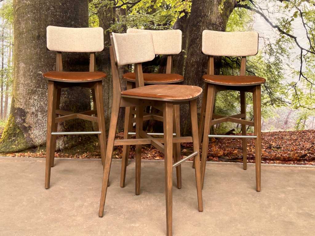 PMP - NIX design - Bar stool Romaine (4x)