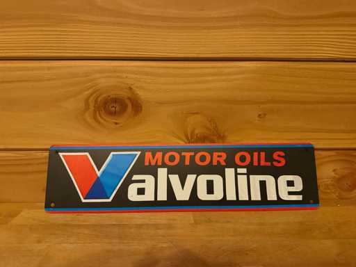 Metalen reclamebord 40x10cm