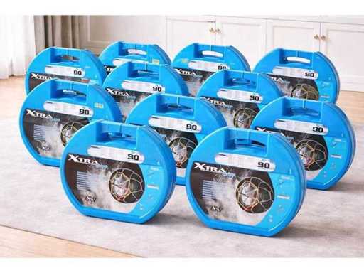 Set aus 12 Paaren von Ketten in der Box