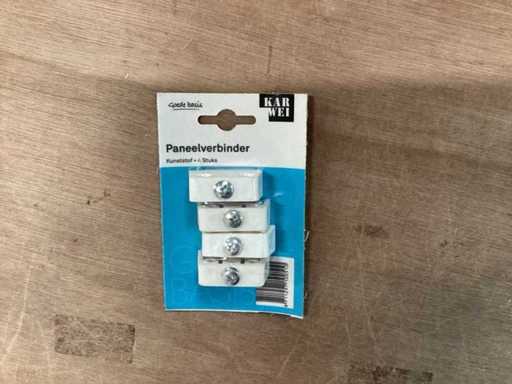 Karwei paneelverbinder, kunststof, 4 stuks (67x)