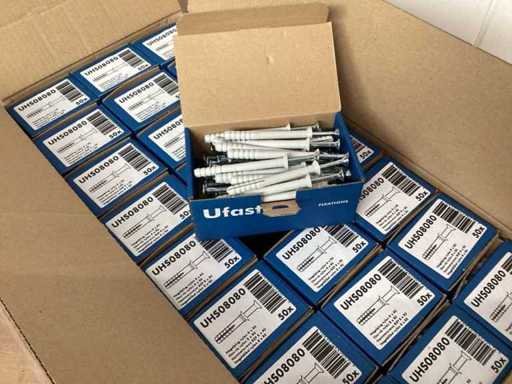 UFAST UHS08080 Nylon-Schlagstopfen 8x80 mm (1200x)