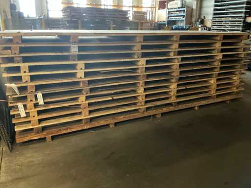 Batch of various metal sheet material