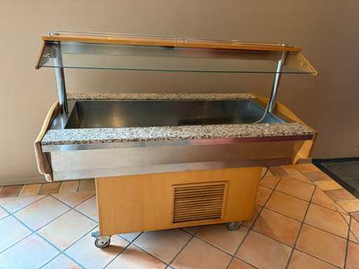 Chariot réfrigéré pour vitrines