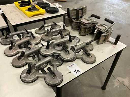 Suport de sticlă / ridicător cu aspirație (18x)