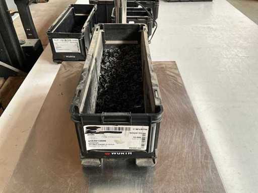 Würth 4.00kg Rosettes black 4.8 in stackable container