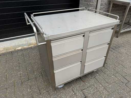 Inox - ladens - Serveerwagen