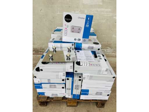 INSPIRE chroma (x20) - plafondlamp met 4-spot paneel - lampen inbegrepen 