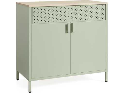 Opbergkast, dressoir, metalen, dubbele deur, magnetische sluiting