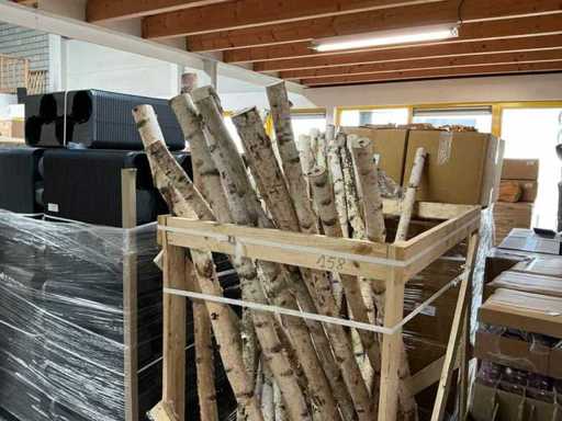 Partij Berkenstammen H200cm (34x)