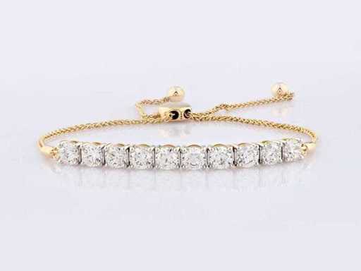 14 KT geelgouden armband met 3,01 cts natuurlijke diamant