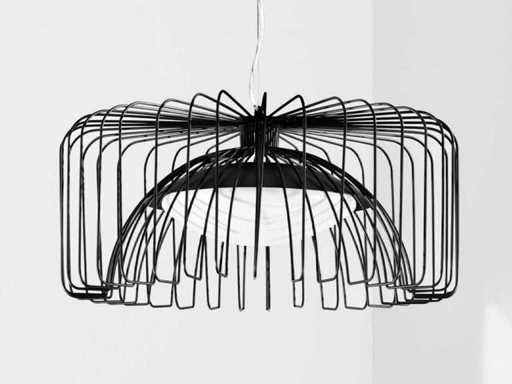 2 x Led Cougar design hanglampen zwart 