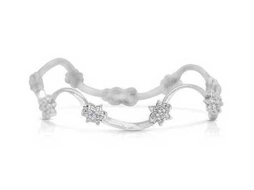 Luxe ontwerp armband Natuurlijke Diamant 1,73 karaat in 18 karaat witgoud