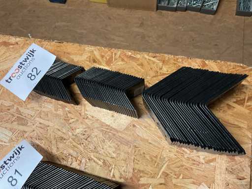 70 Zwarte hoek verbinders