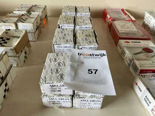 Kod 088/139/136/137 Zamek cylindryczny bez klucza (15x)