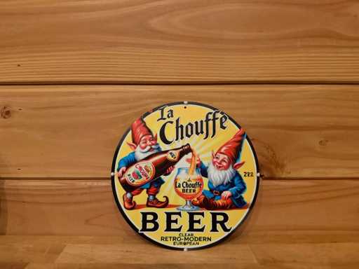 Metal advertising sign round 20cm