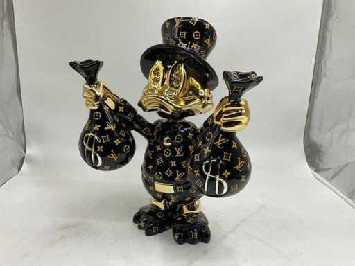 Scrooge McDuck sculpture