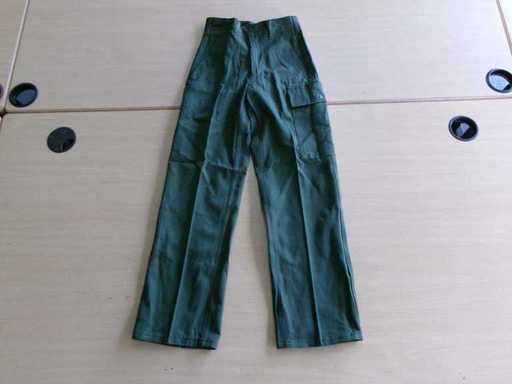 Belg. Pantalon de campagne, olive, taille 42, comme neuf (G2) (100x)